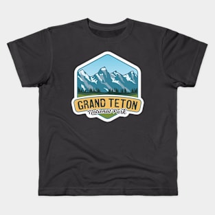 Grand Teton National Park Wyoming Mountains Kids T-Shirt